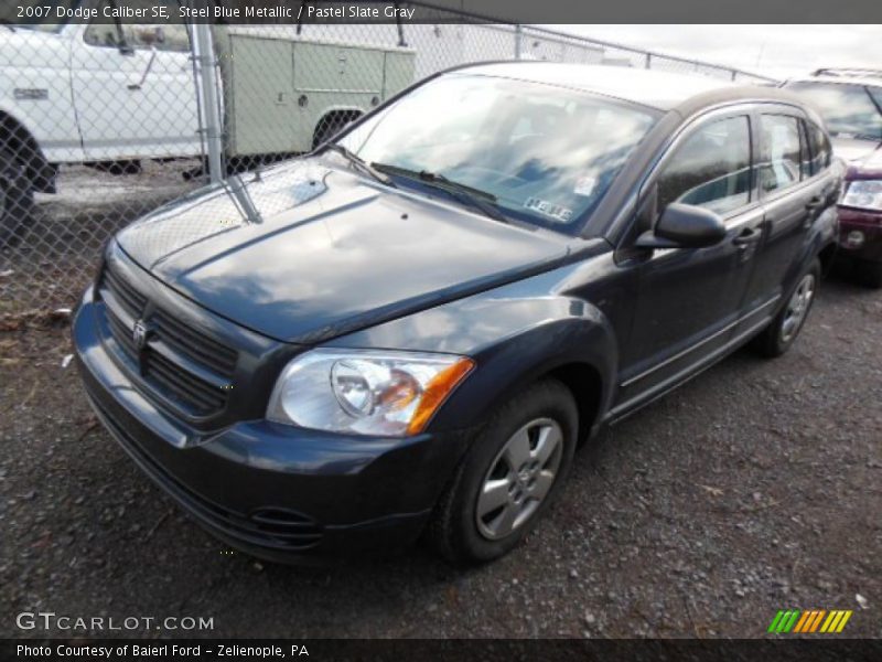 Steel Blue Metallic / Pastel Slate Gray 2007 Dodge Caliber SE
