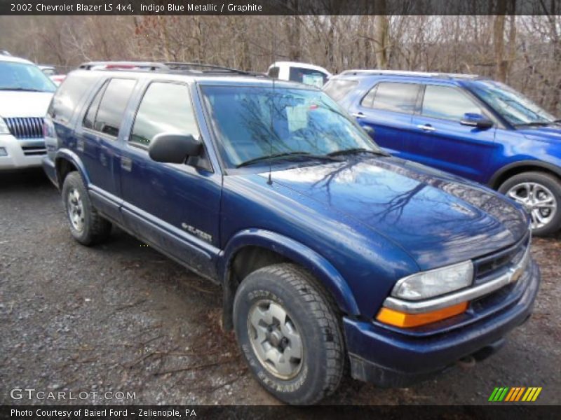 Indigo Blue Metallic / Graphite 2002 Chevrolet Blazer LS 4x4