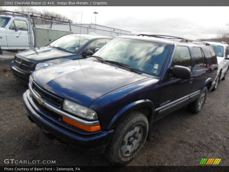 Indigo Blue Metallic / Graphite 2002 Chevrolet Blazer LS 4x4