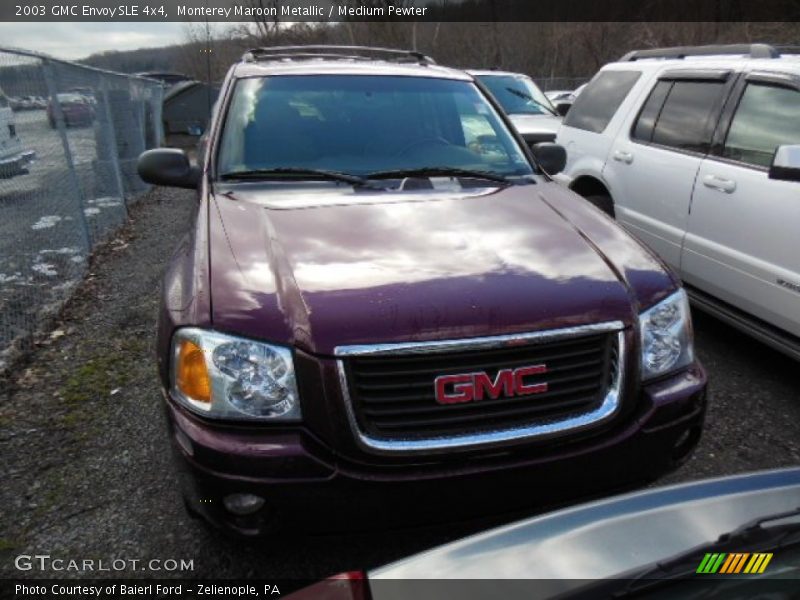 Monterey Maroon Metallic / Medium Pewter 2003 GMC Envoy SLE 4x4