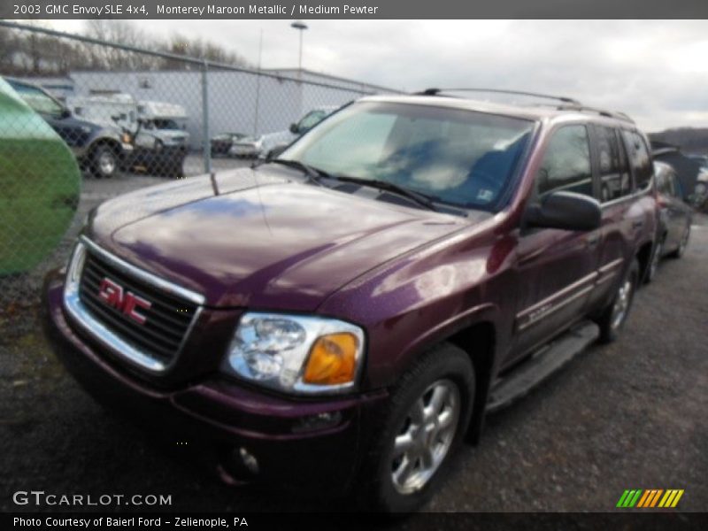 Monterey Maroon Metallic / Medium Pewter 2003 GMC Envoy SLE 4x4