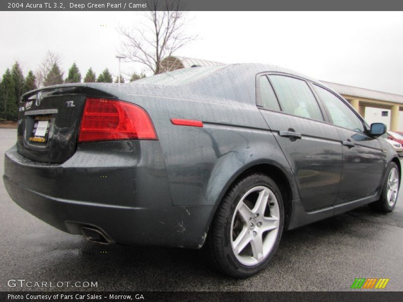 Deep Green Pearl / Camel 2004 Acura TL 3.2