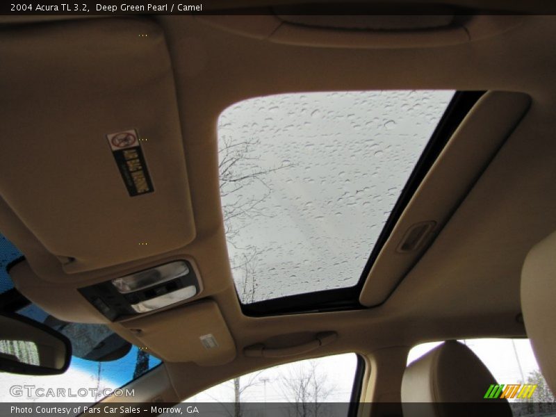 Deep Green Pearl / Camel 2004 Acura TL 3.2
