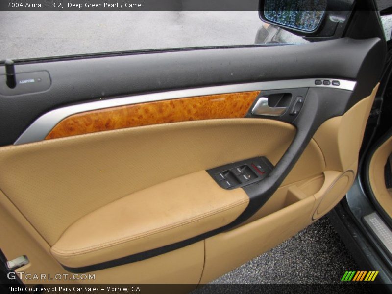Deep Green Pearl / Camel 2004 Acura TL 3.2