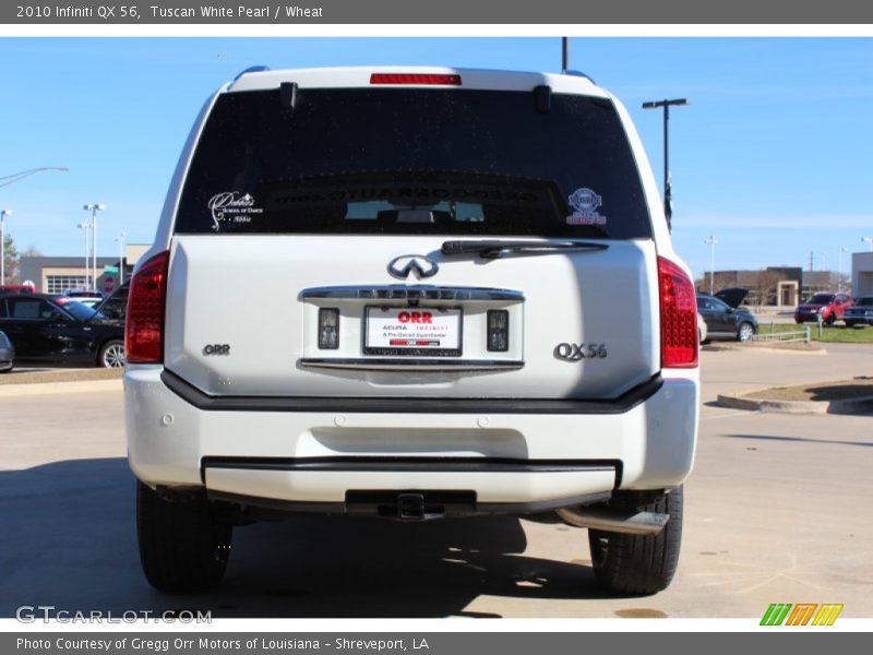 Tuscan White Pearl / Wheat 2010 Infiniti QX 56