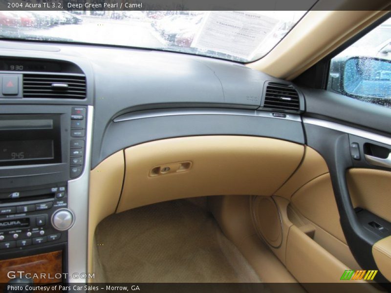 Deep Green Pearl / Camel 2004 Acura TL 3.2