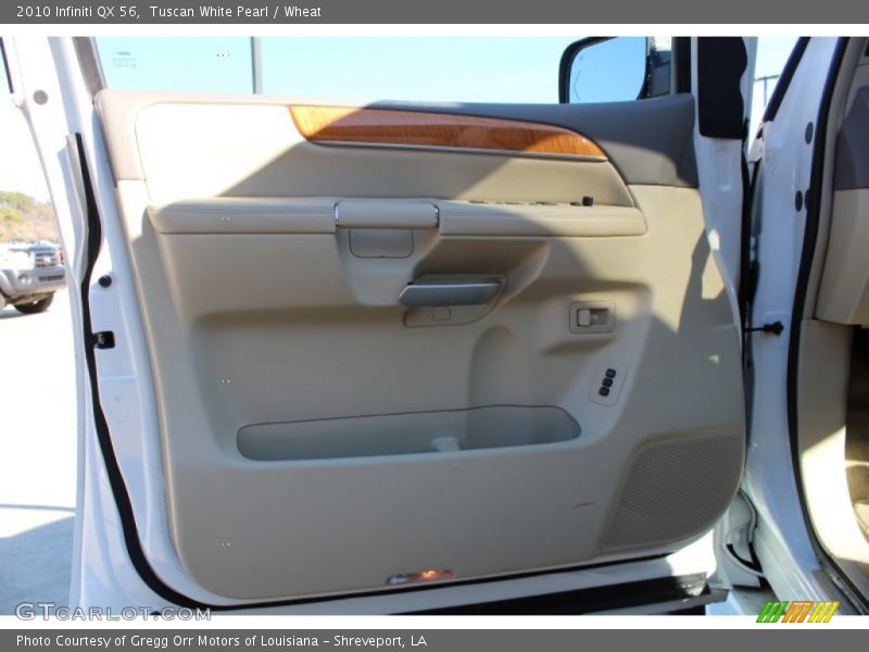 Tuscan White Pearl / Wheat 2010 Infiniti QX 56