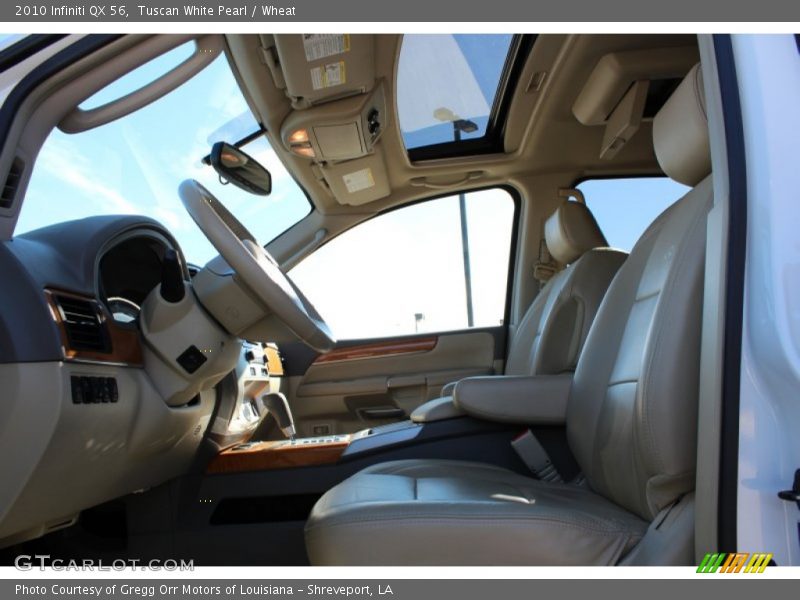 Tuscan White Pearl / Wheat 2010 Infiniti QX 56