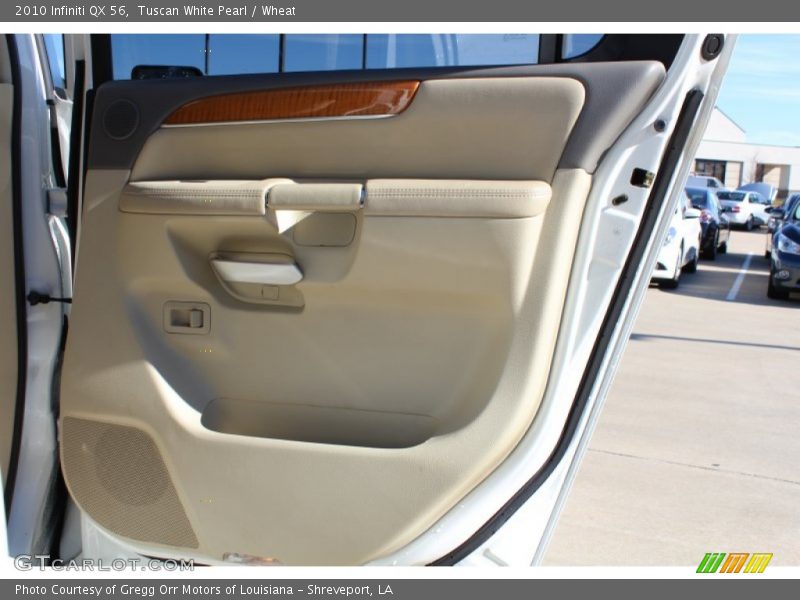 Tuscan White Pearl / Wheat 2010 Infiniti QX 56