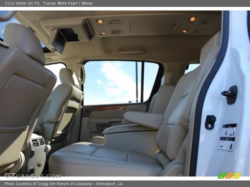 Tuscan White Pearl / Wheat 2010 Infiniti QX 56