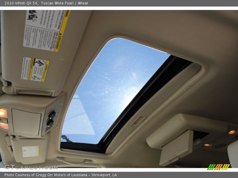 Tuscan White Pearl / Wheat 2010 Infiniti QX 56