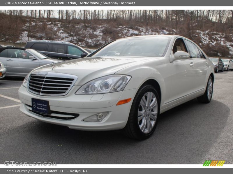 Arctic White / Savanna/Cashmere 2009 Mercedes-Benz S 550 4Matic Sedan