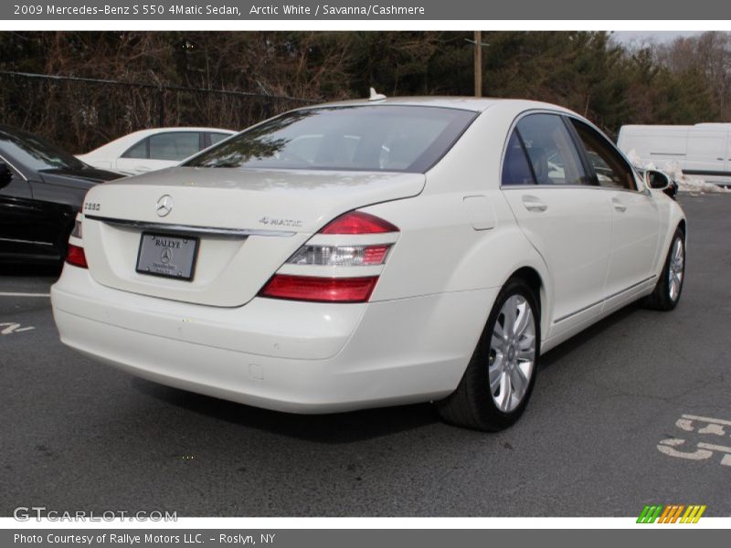 Arctic White / Savanna/Cashmere 2009 Mercedes-Benz S 550 4Matic Sedan
