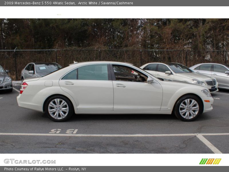 Arctic White / Savanna/Cashmere 2009 Mercedes-Benz S 550 4Matic Sedan