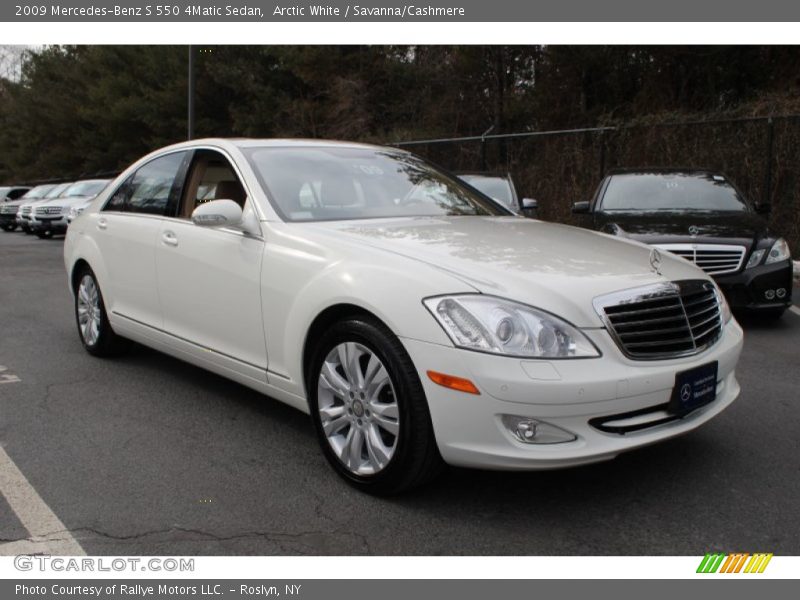 Arctic White / Savanna/Cashmere 2009 Mercedes-Benz S 550 4Matic Sedan
