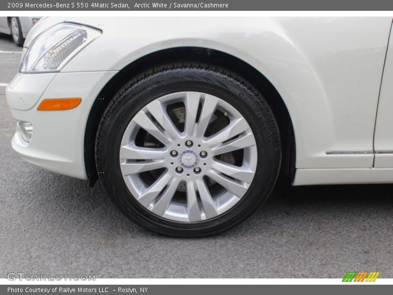 Arctic White / Savanna/Cashmere 2009 Mercedes-Benz S 550 4Matic Sedan