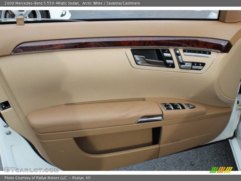 Arctic White / Savanna/Cashmere 2009 Mercedes-Benz S 550 4Matic Sedan