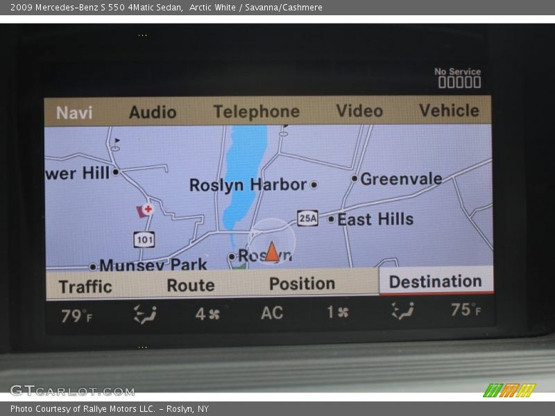 Navigation of 2009 S 550 4Matic Sedan