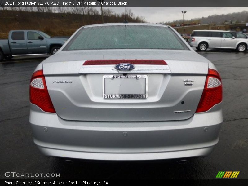 Ingot Silver Metallic / Charcoal Black 2011 Ford Fusion SEL V6 AWD
