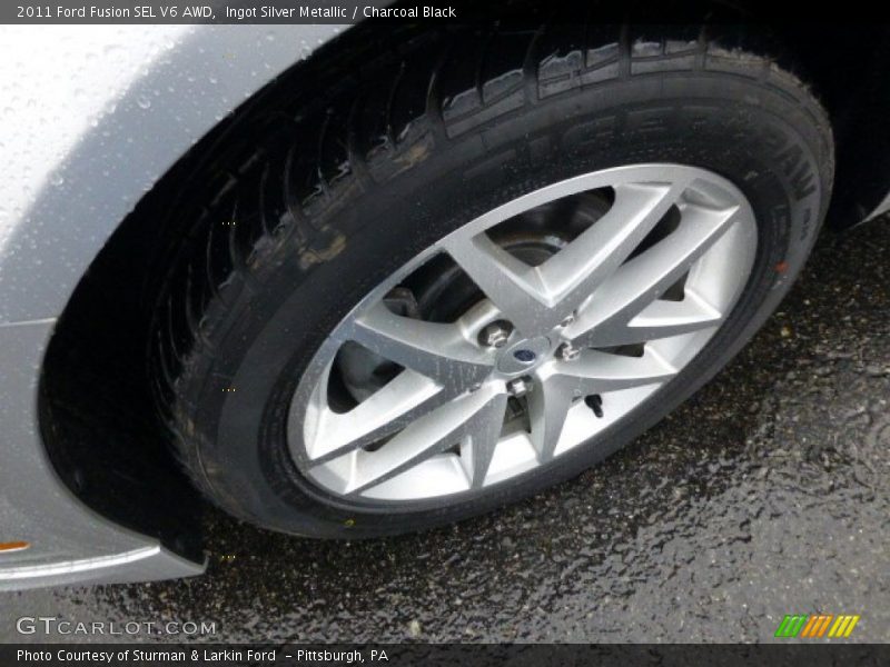 Ingot Silver Metallic / Charcoal Black 2011 Ford Fusion SEL V6 AWD