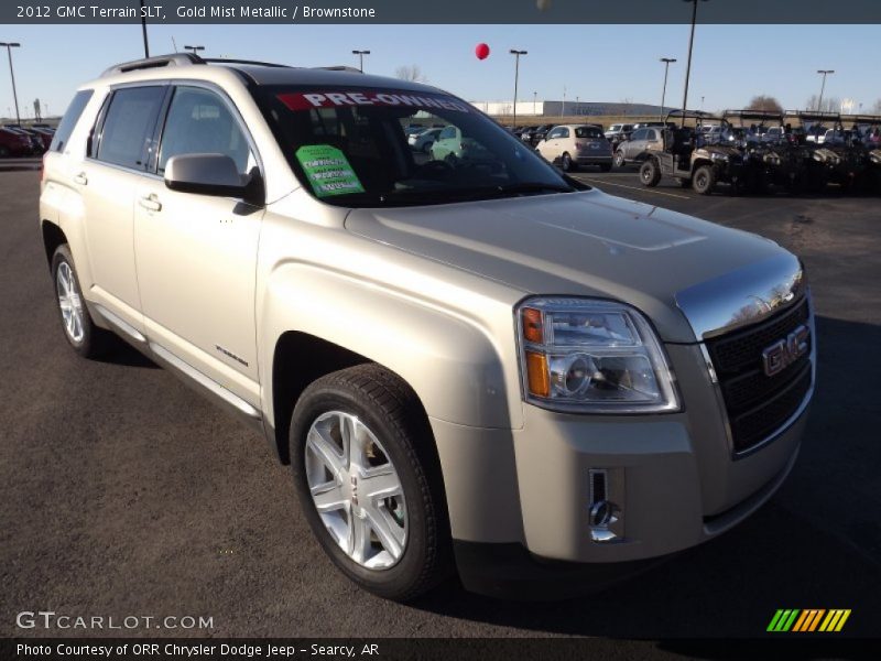 Gold Mist Metallic / Brownstone 2012 GMC Terrain SLT