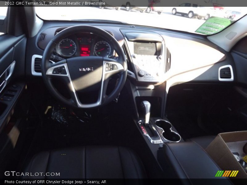 Gold Mist Metallic / Brownstone 2012 GMC Terrain SLT