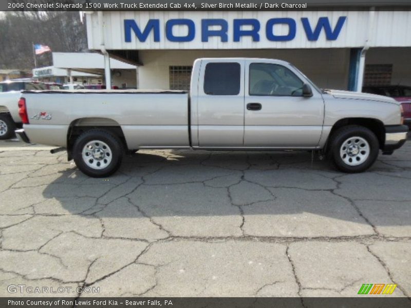 Silver Birch Metallic / Dark Charcoal 2006 Chevrolet Silverado 1500 Work Truck Extended Cab 4x4