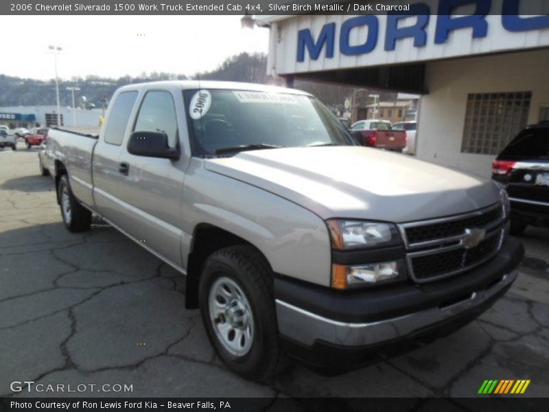 Silver Birch Metallic / Dark Charcoal 2006 Chevrolet Silverado 1500 Work Truck Extended Cab 4x4