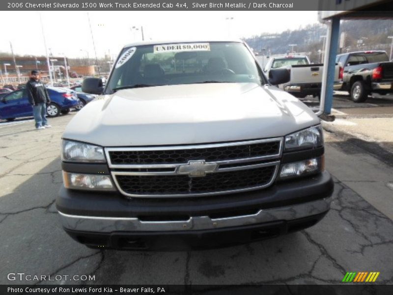 Silver Birch Metallic / Dark Charcoal 2006 Chevrolet Silverado 1500 Work Truck Extended Cab 4x4