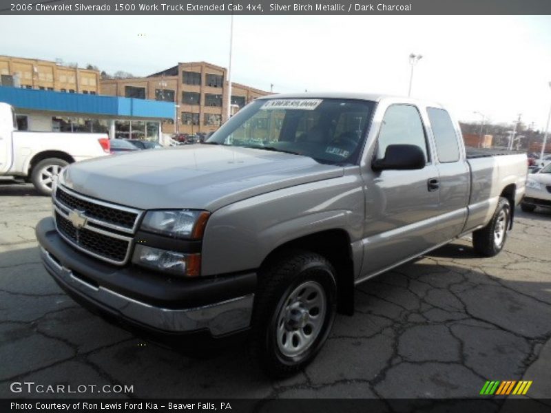 Silver Birch Metallic / Dark Charcoal 2006 Chevrolet Silverado 1500 Work Truck Extended Cab 4x4