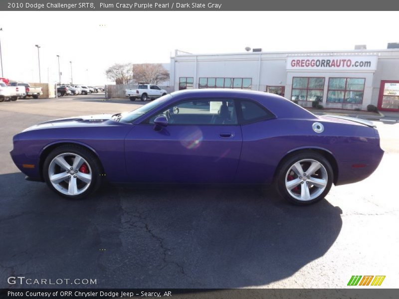 Plum Crazy Purple Pearl / Dark Slate Gray 2010 Dodge Challenger SRT8