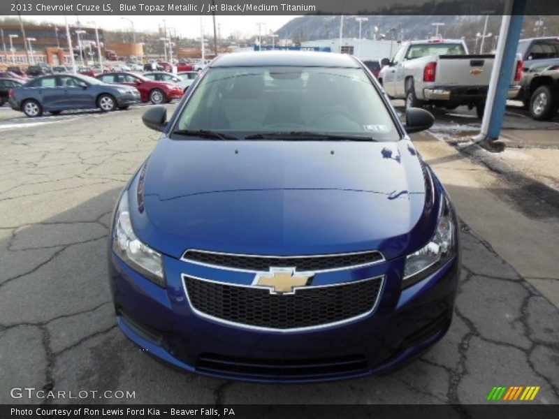 Blue Topaz Metallic / Jet Black/Medium Titanium 2013 Chevrolet Cruze LS