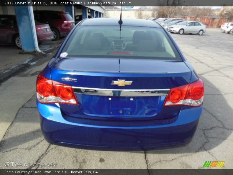 Blue Topaz Metallic / Jet Black/Medium Titanium 2013 Chevrolet Cruze LS