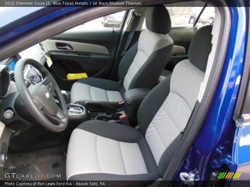 Blue Topaz Metallic / Jet Black/Medium Titanium 2013 Chevrolet Cruze LS