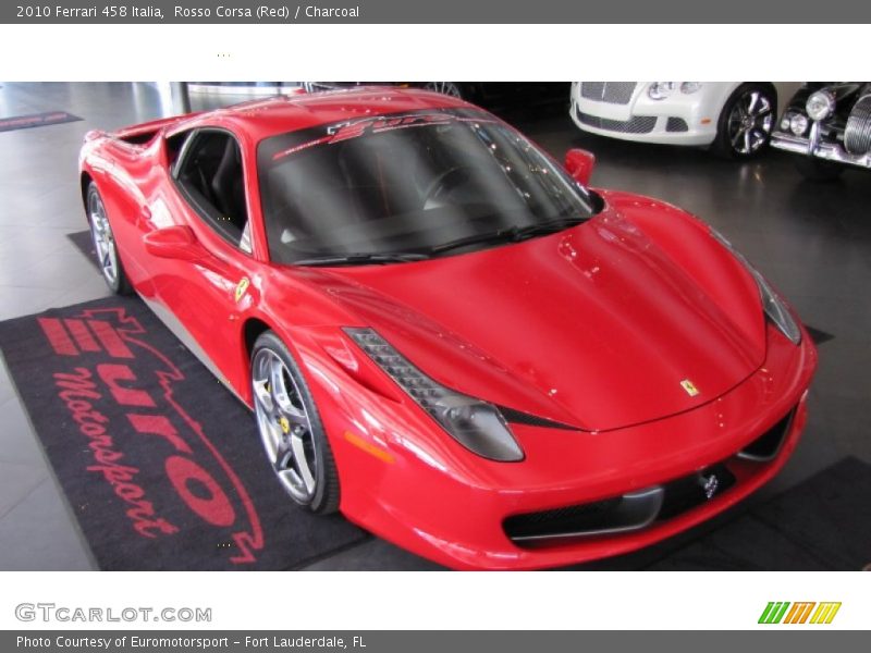 Rosso Corsa (Red) / Charcoal 2010 Ferrari 458 Italia