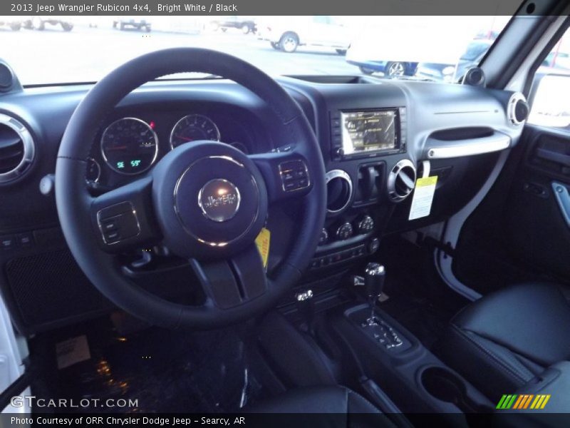 Bright White / Black 2013 Jeep Wrangler Rubicon 4x4