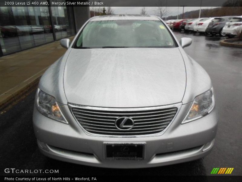 Mercury Silver Metallic / Black 2009 Lexus LS 460 AWD