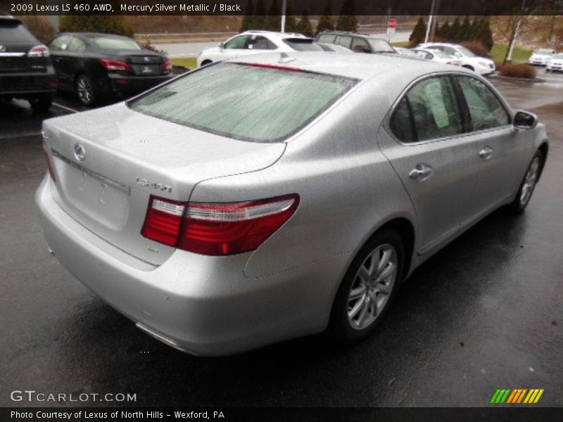 Mercury Silver Metallic / Black 2009 Lexus LS 460 AWD