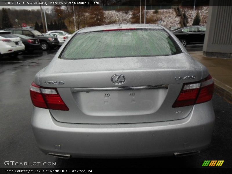 Mercury Silver Metallic / Black 2009 Lexus LS 460 AWD
