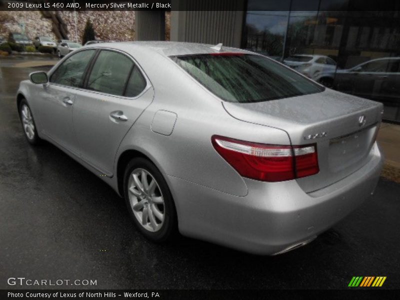 Mercury Silver Metallic / Black 2009 Lexus LS 460 AWD