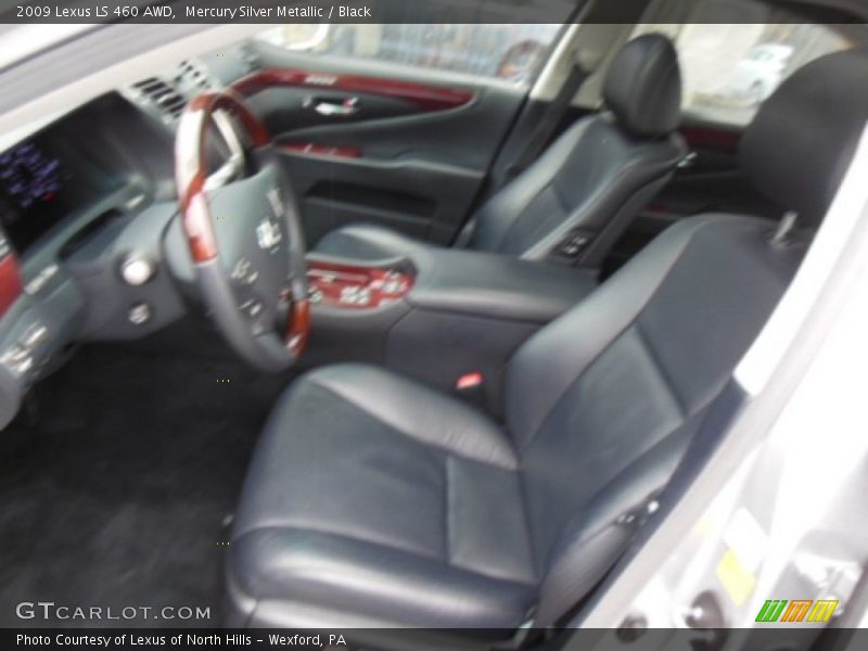 Mercury Silver Metallic / Black 2009 Lexus LS 460 AWD