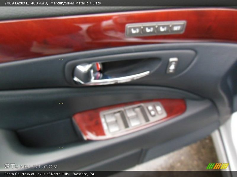 Mercury Silver Metallic / Black 2009 Lexus LS 460 AWD