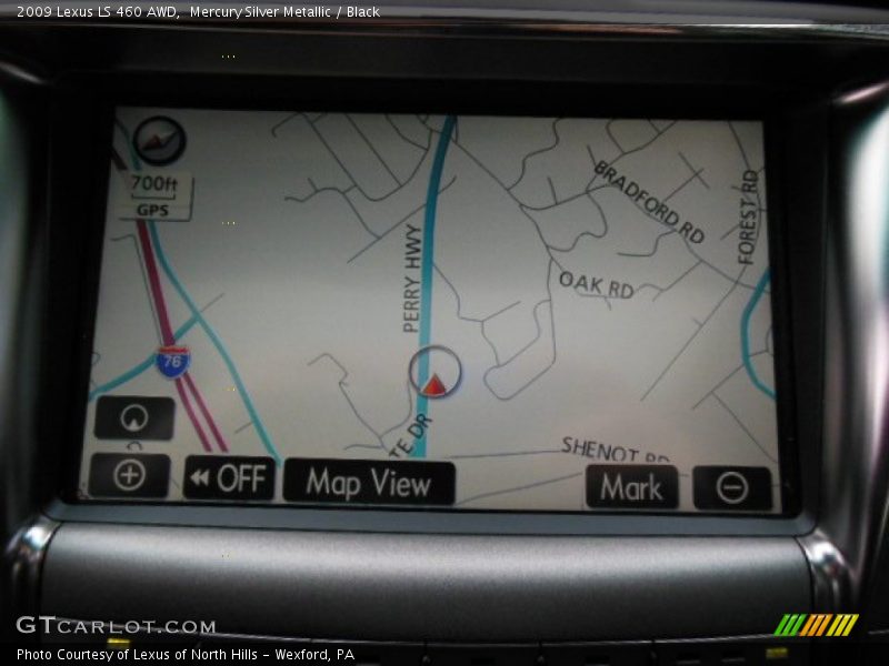 Mercury Silver Metallic / Black 2009 Lexus LS 460 AWD