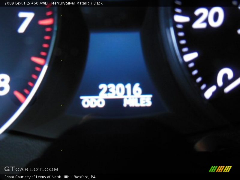 Mercury Silver Metallic / Black 2009 Lexus LS 460 AWD