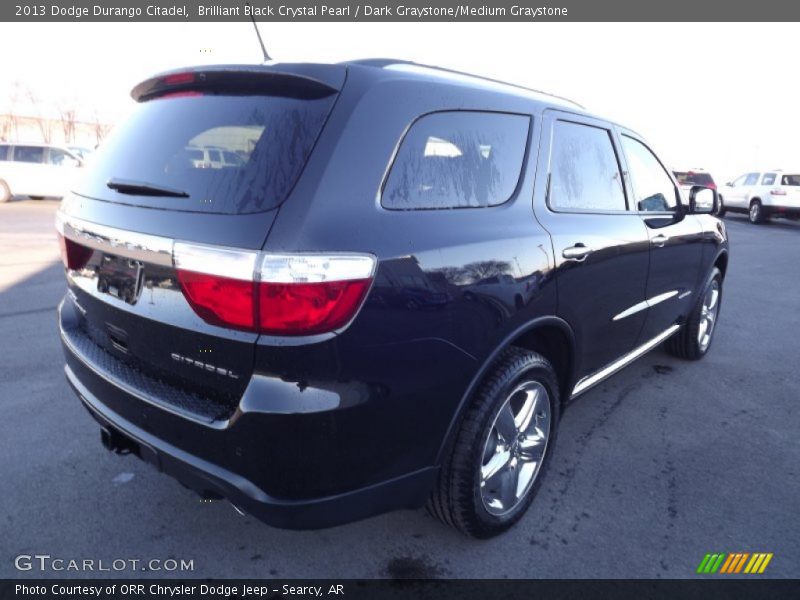 Brilliant Black Crystal Pearl / Dark Graystone/Medium Graystone 2013 Dodge Durango Citadel