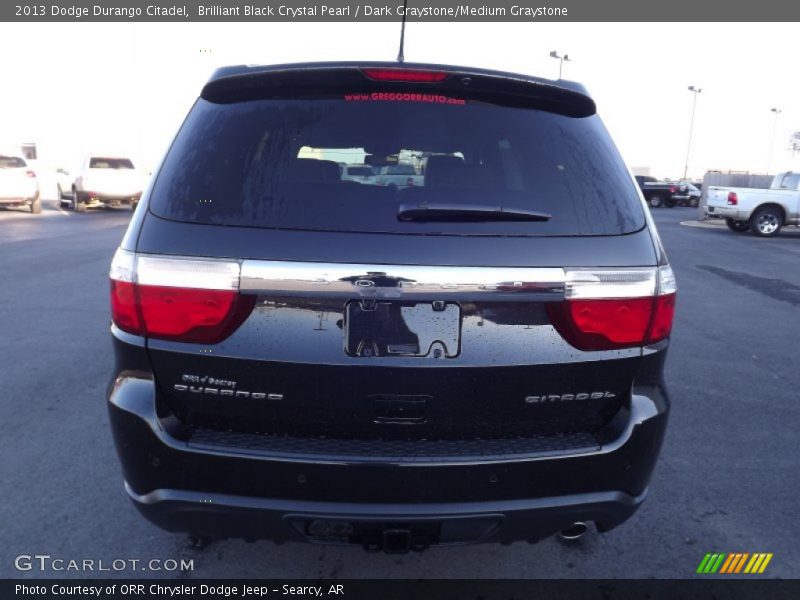 Brilliant Black Crystal Pearl / Dark Graystone/Medium Graystone 2013 Dodge Durango Citadel