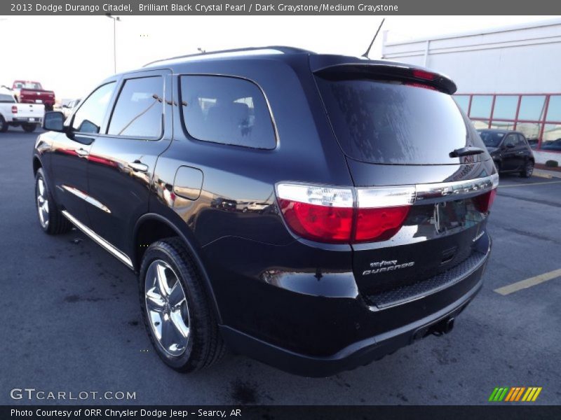 Brilliant Black Crystal Pearl / Dark Graystone/Medium Graystone 2013 Dodge Durango Citadel