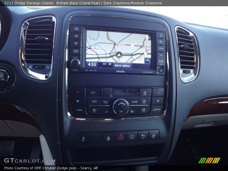 Navigation of 2013 Durango Citadel