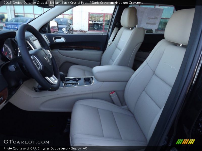 Brilliant Black Crystal Pearl / Dark Graystone/Medium Graystone 2013 Dodge Durango Citadel