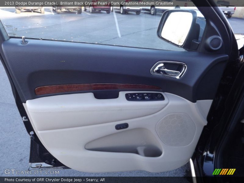 Brilliant Black Crystal Pearl / Dark Graystone/Medium Graystone 2013 Dodge Durango Citadel